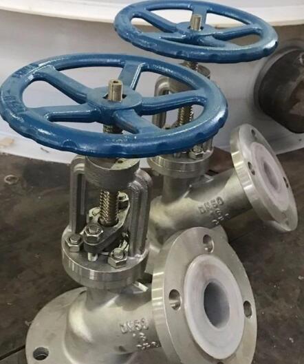 F41F46衬氟上展式放料阀