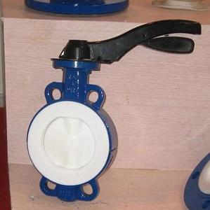 D71F46手动对夹衬氟蝶阀